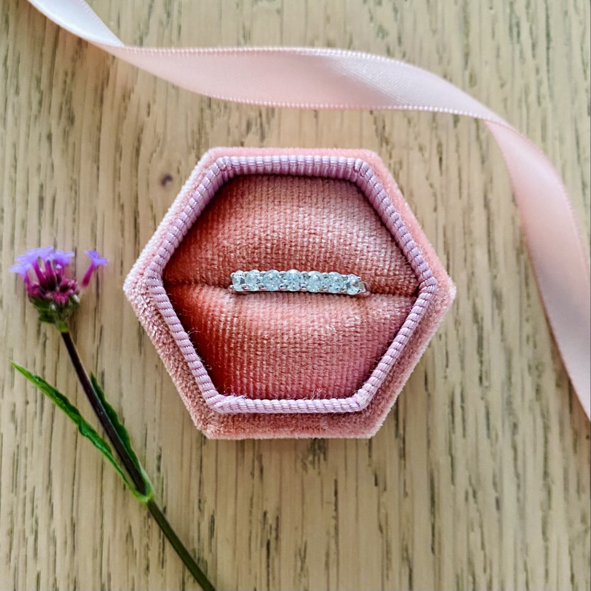 Raphael Collection Half Eternity Ring - Claw Set - Round Brilliant HET1493