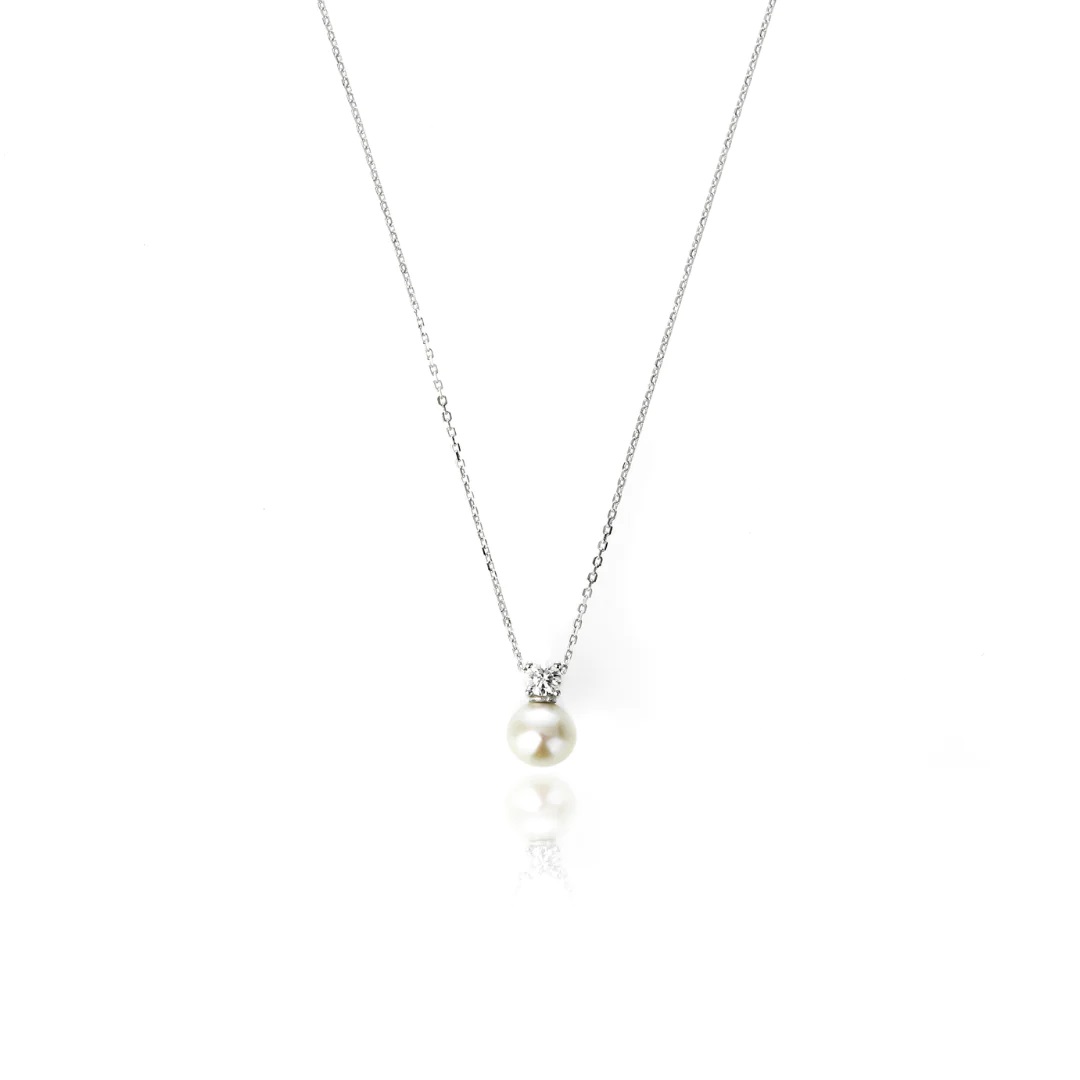 Georgini Oceans Noosa Freshwater Pearl Necklace - Silver