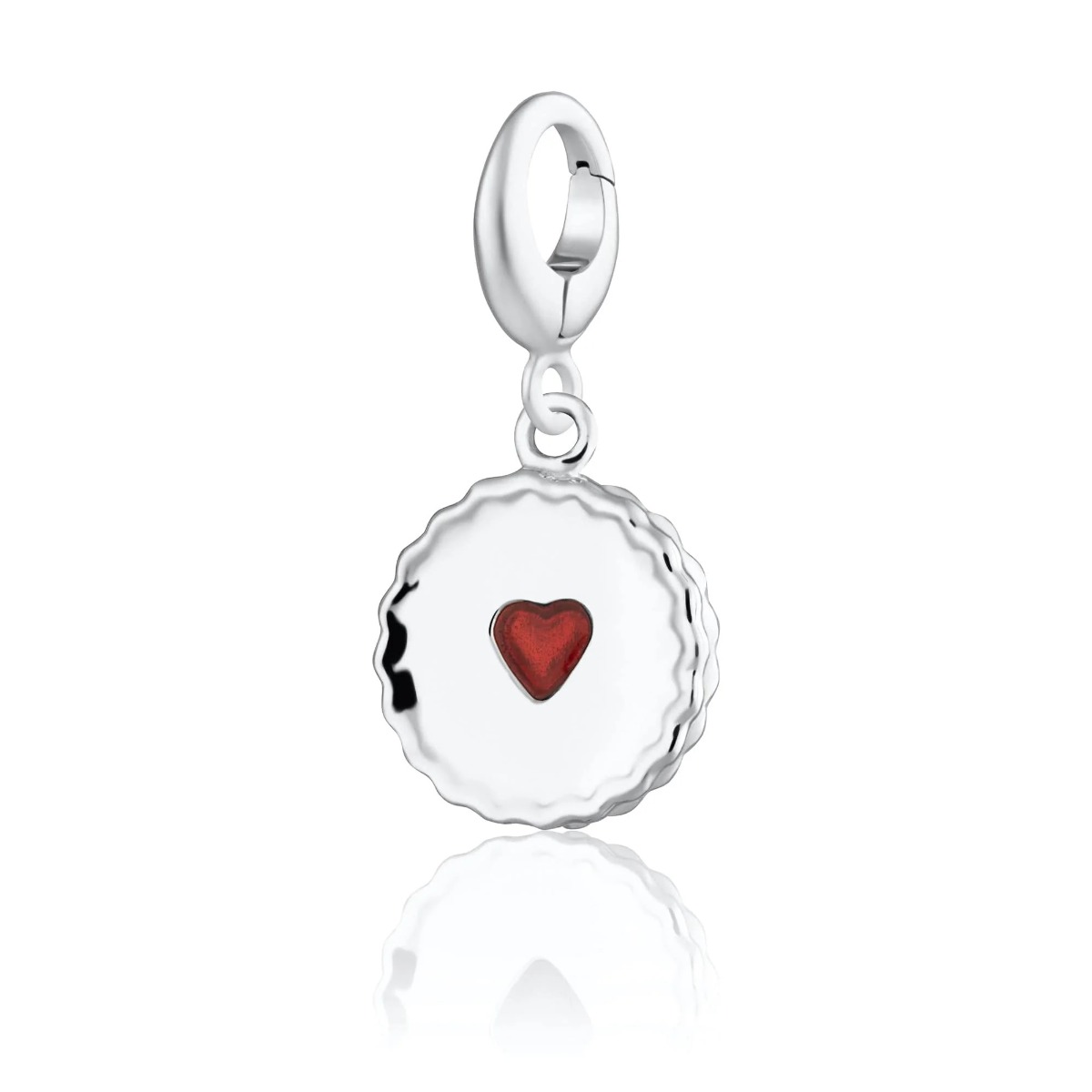 Lily Charmed Jammie Dodger Charm Silver - item number CSJAM