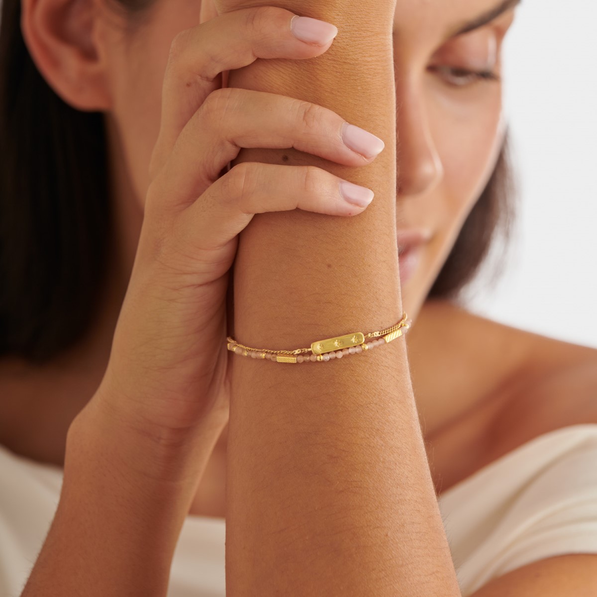 Katie Loxton 'July' Waterproof Gold Birthstone Bracelet