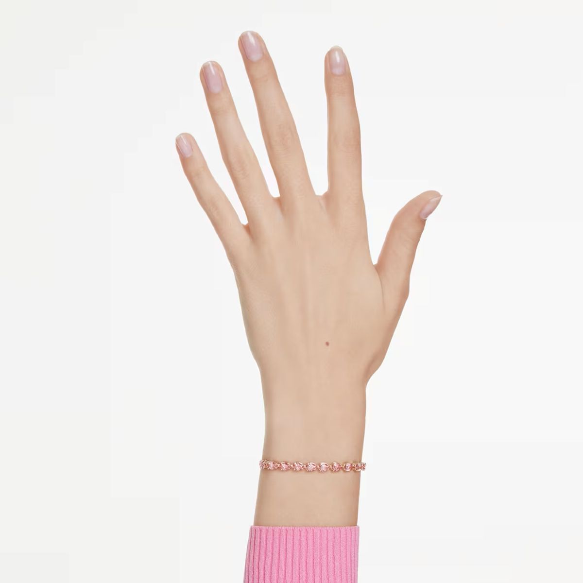 Swarovski Matrix Bracelet Pear Cut - Pink with Gold Tone Plating - 5707187