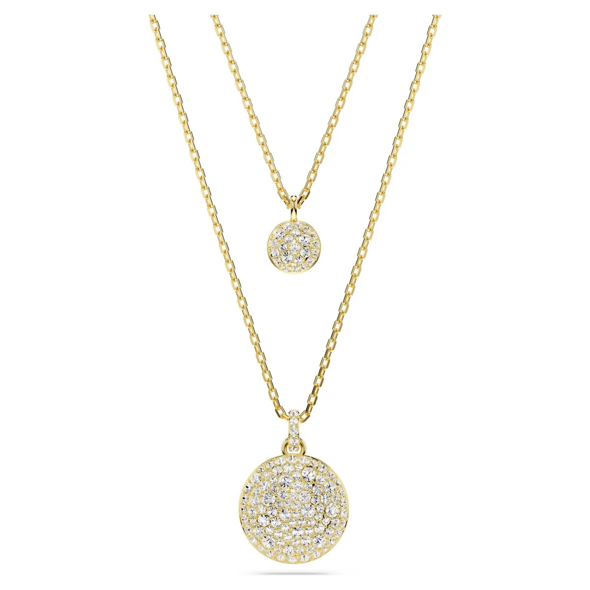 Swarovski Meteora Layered Pendant - White with Gold Tone Plating 5683442
