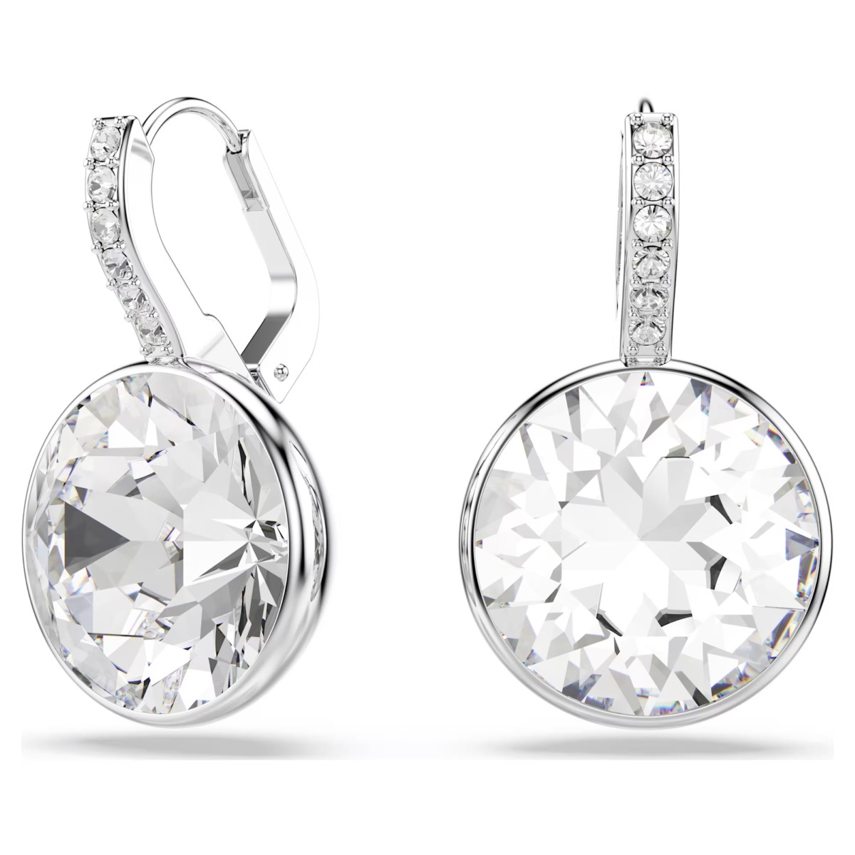 Swarovski Millenia Drop Earrings Round Cut - White with Rhodium Plating 5731149