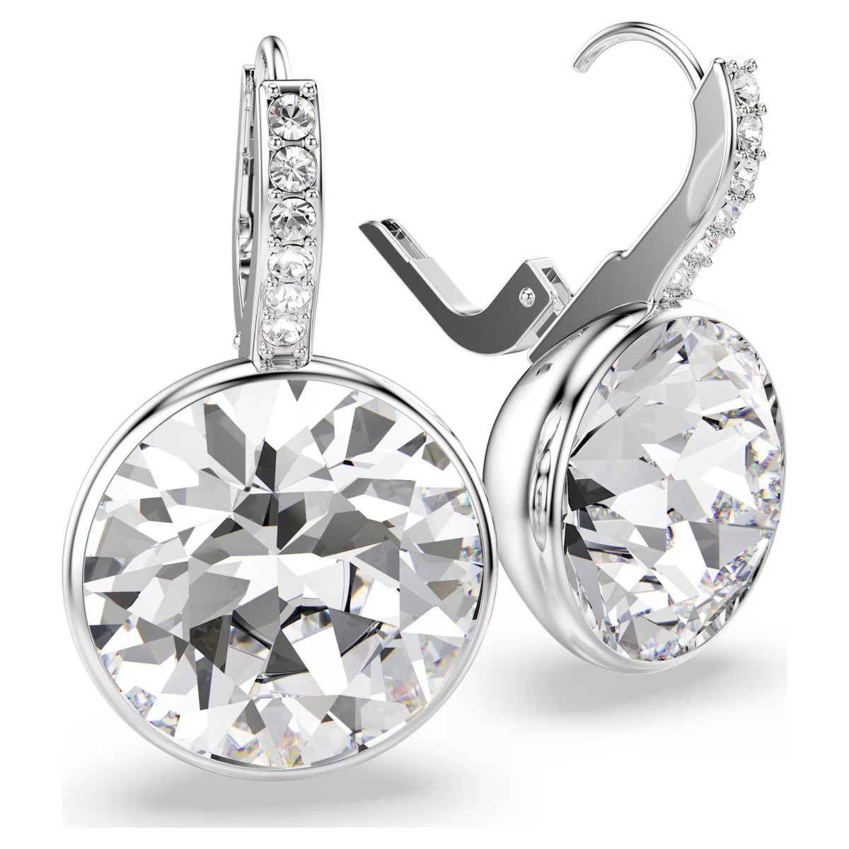 Swarovski Millenia Drop Earrings Round Cut - White with Rhodium Plating 5731149