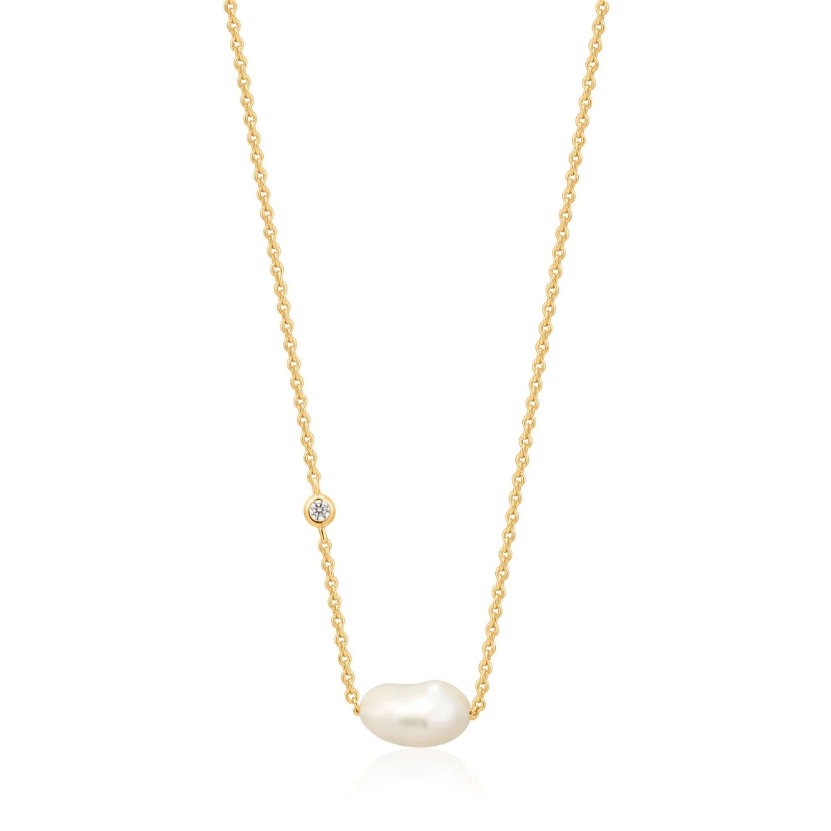Ania Haie Gold Pearl and Zirconia Necklace