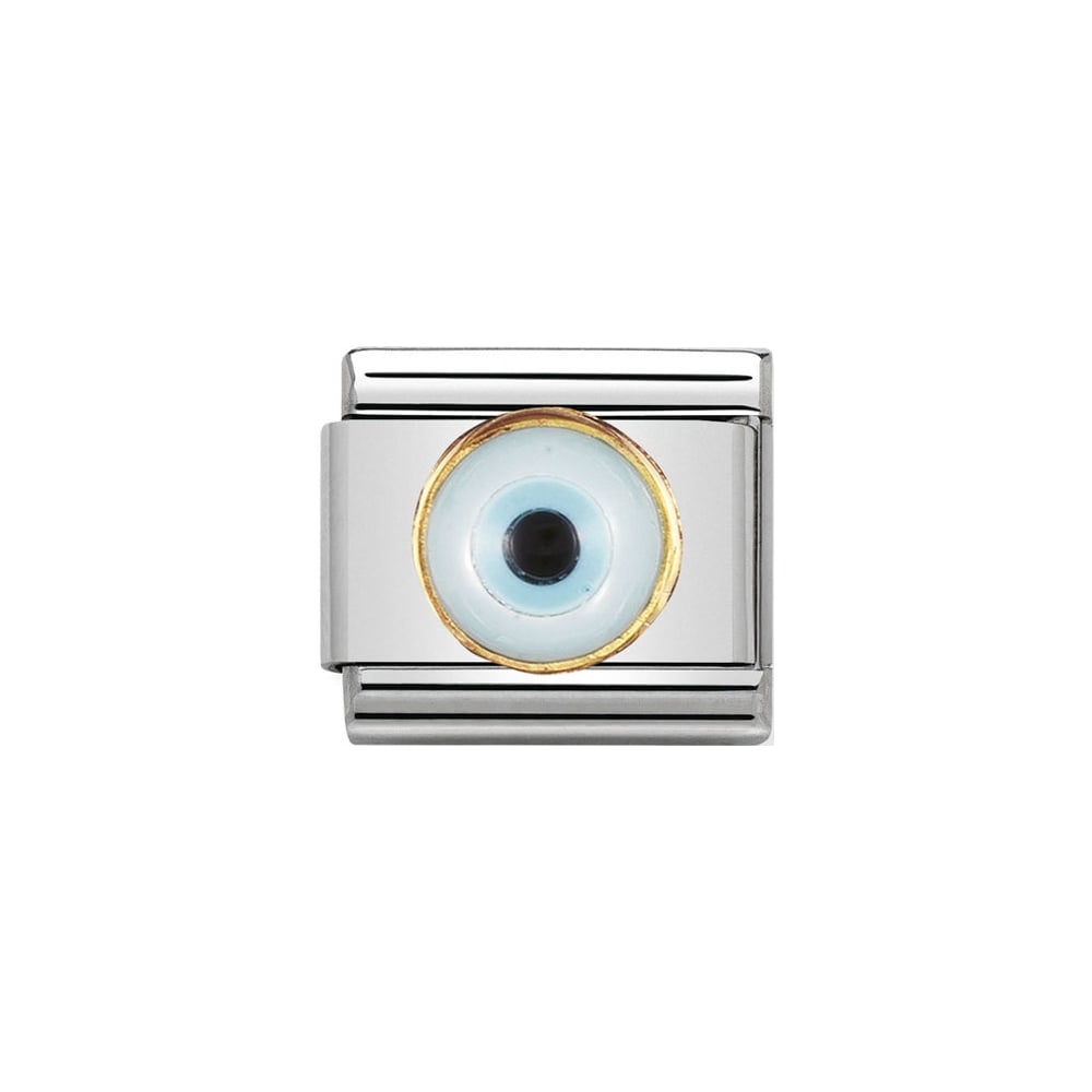 Nomination Classic Stainless Steel and Gold Greek Eye Charm 030506_18