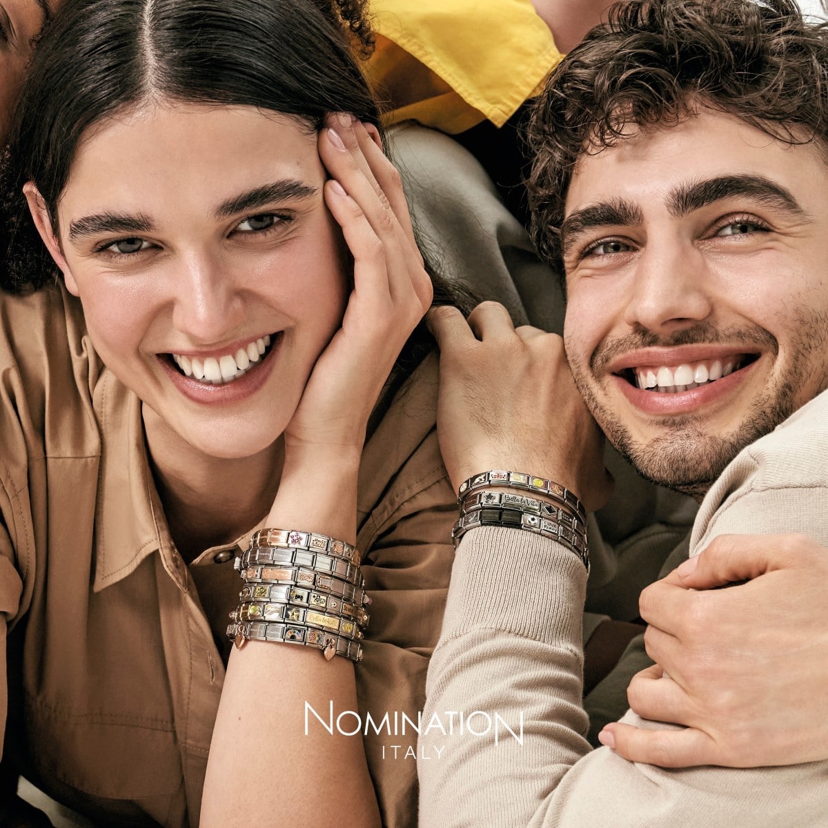 Nomination Stainless Steel and 18k Gold with Red Enamel Heart Family Charm 030289/07