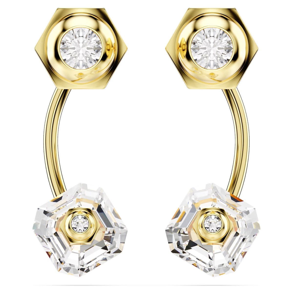 Swarovski Numina Earring Jackets - White with Gold Tone Plating 5677980