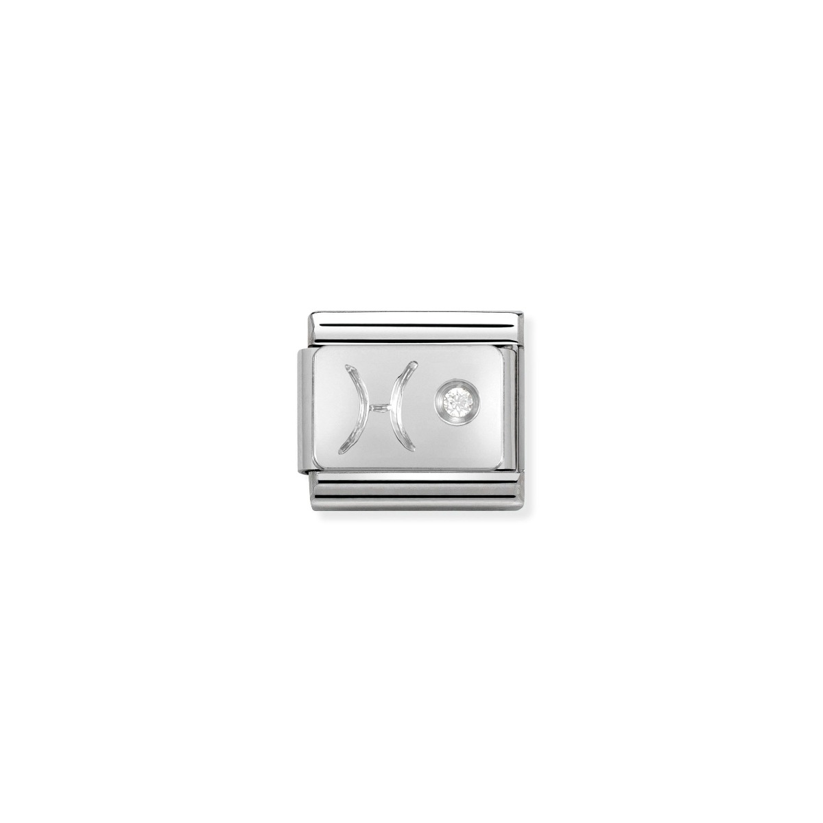 Nomination Silver and Zirconia Pisces Charm - 330302/12