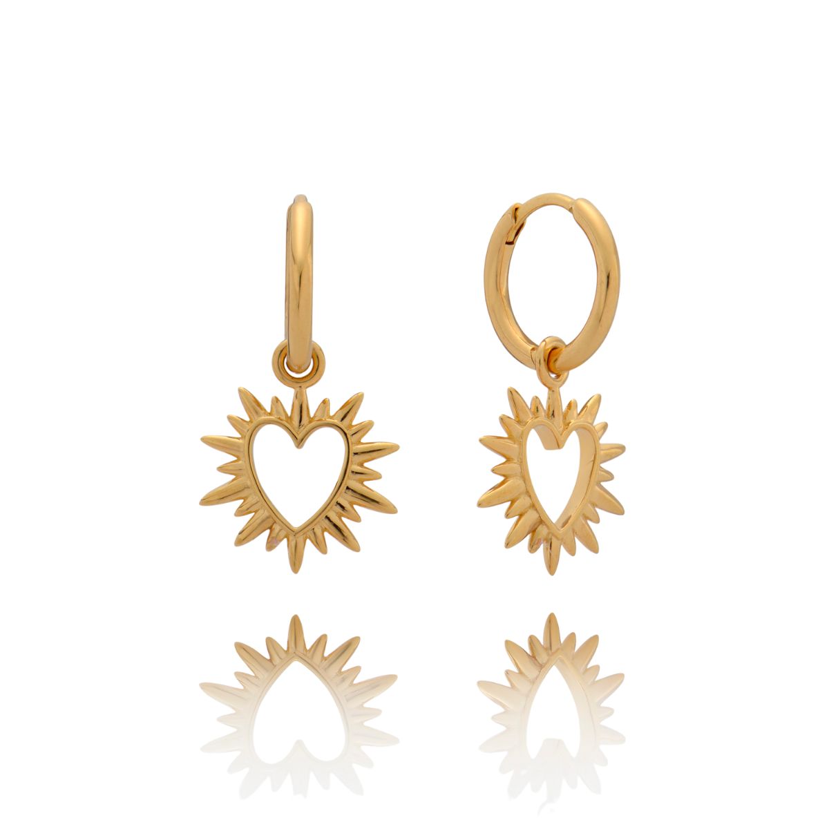 Rachel Jackson Electric Love Huggie Hoop Earrings Gold EGHE4GP