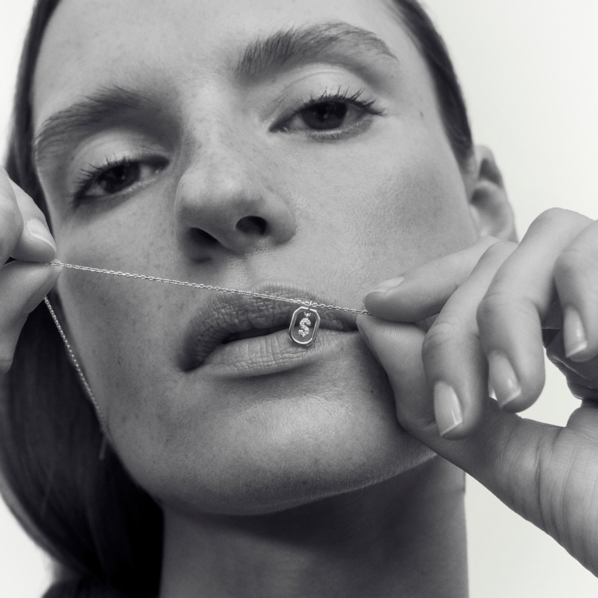 PDPaola Mini Letter K Silver Necklace. Item code CO02-522-U.