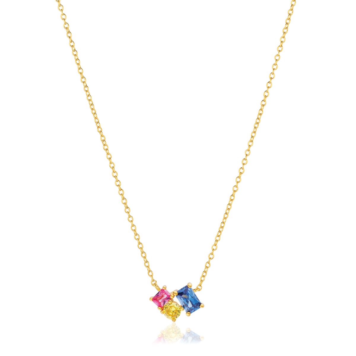 Sif Jakobs Ivrea Tre Necklace - SJ-N12306-XCZ-YG
