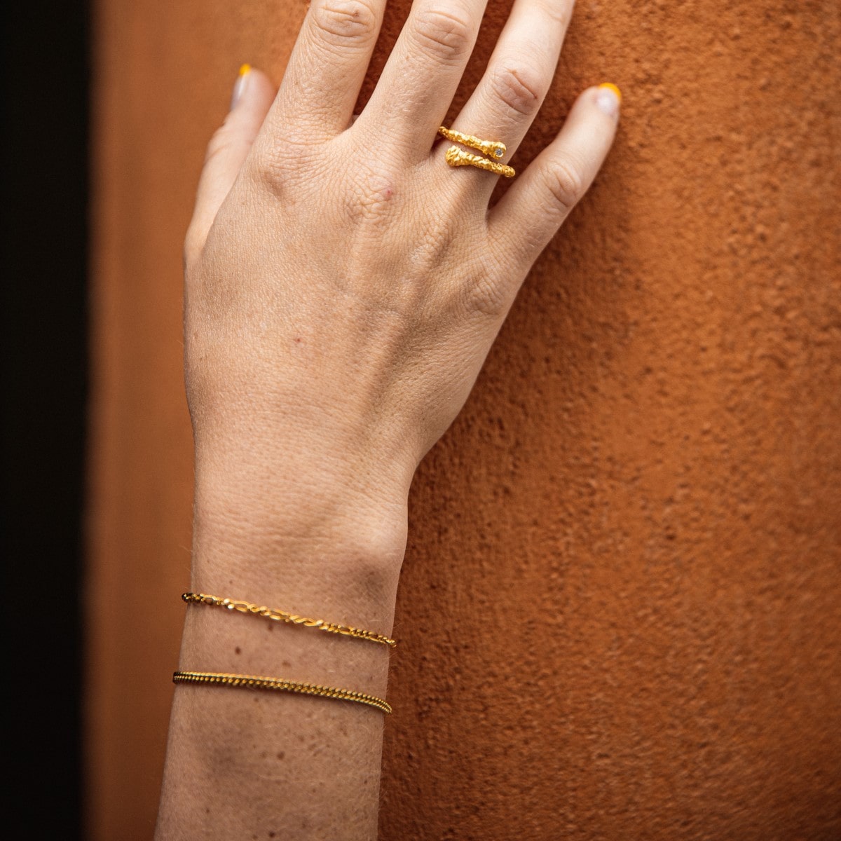 IX Figaro Bracelet - Gold DMVFG060GD18