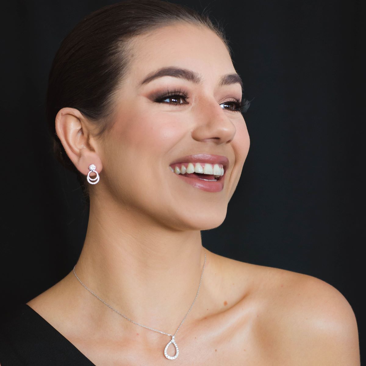 Georgini Goddess Luna Earrings - Silver - IE1123W