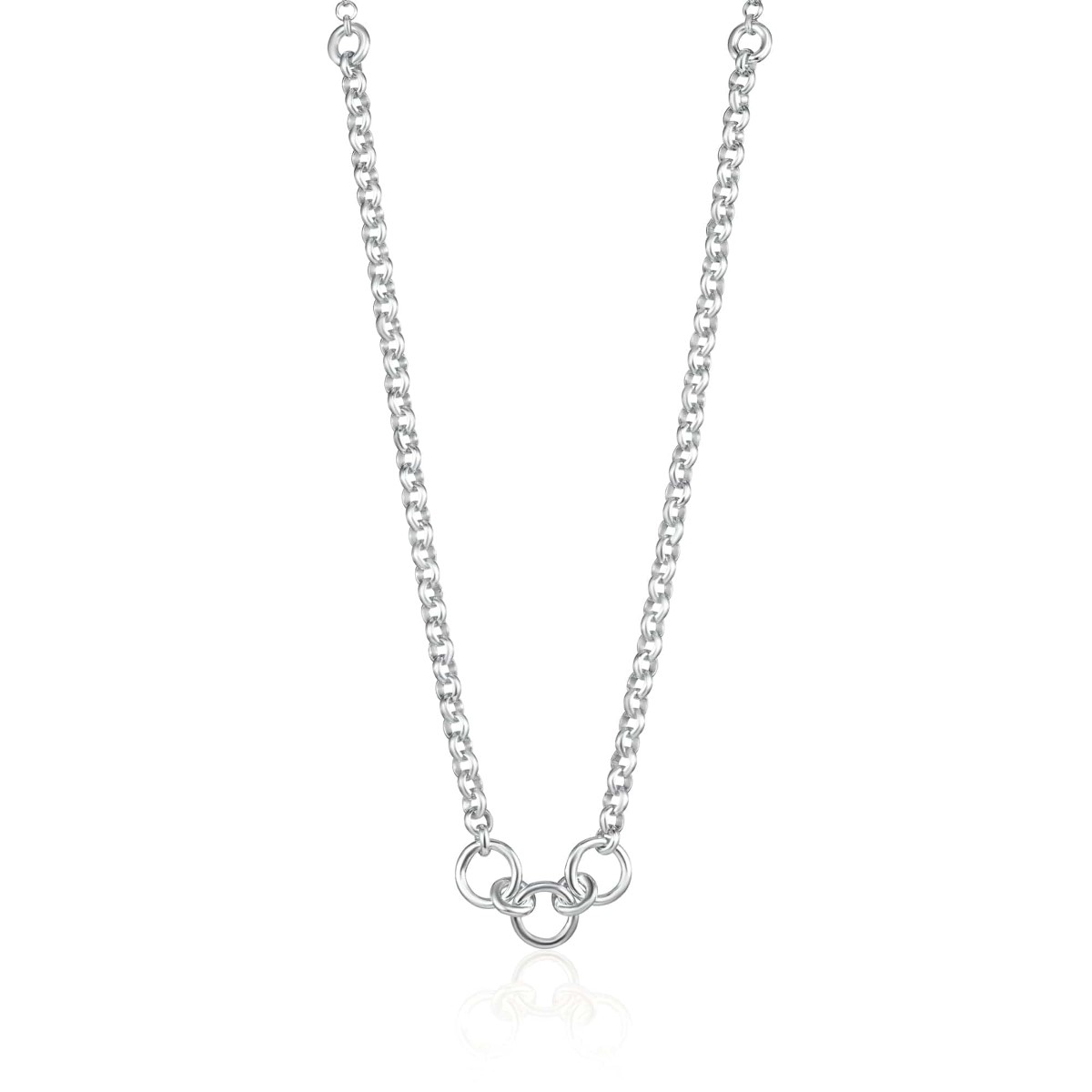 Lily Charmed Trinity Charm Collector Necklace Silver - item number CHCSTRIN