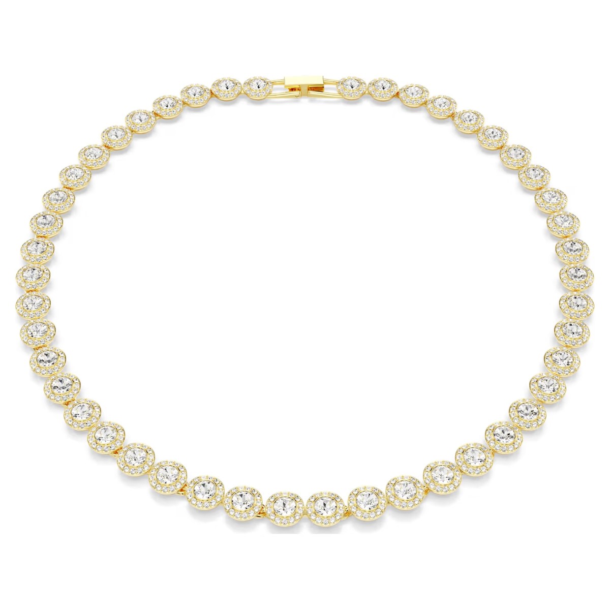 Swarovski Una Angelic Tennis Necklace - White with Gold Tone Plating 5720505
