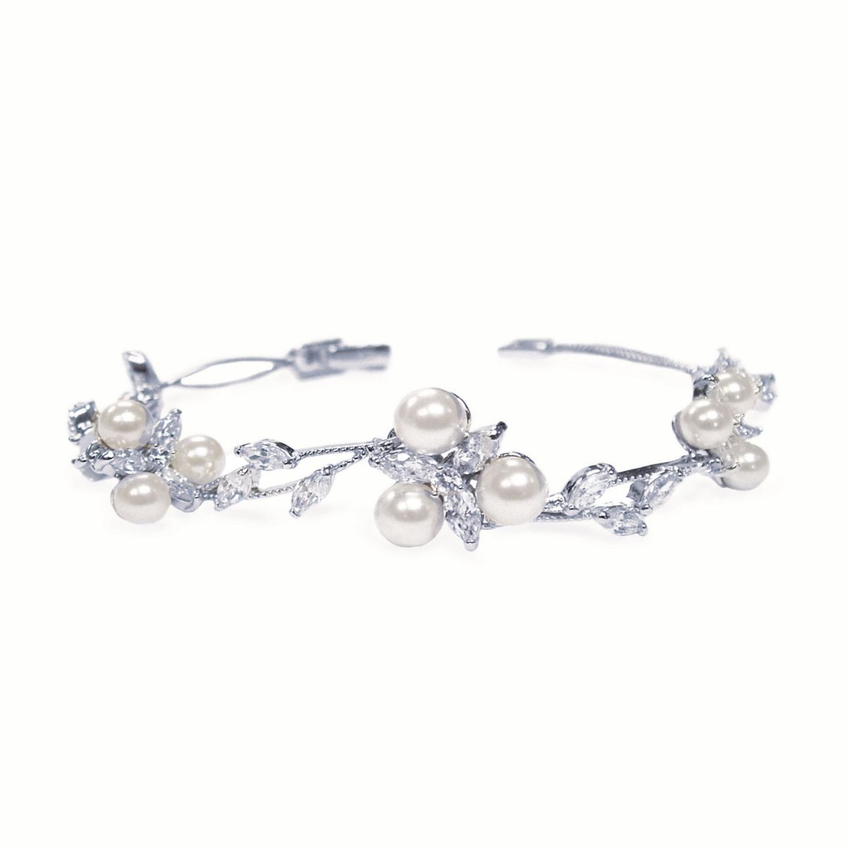 Ivory & Co Waterlily Pearl Crystal Bracelet