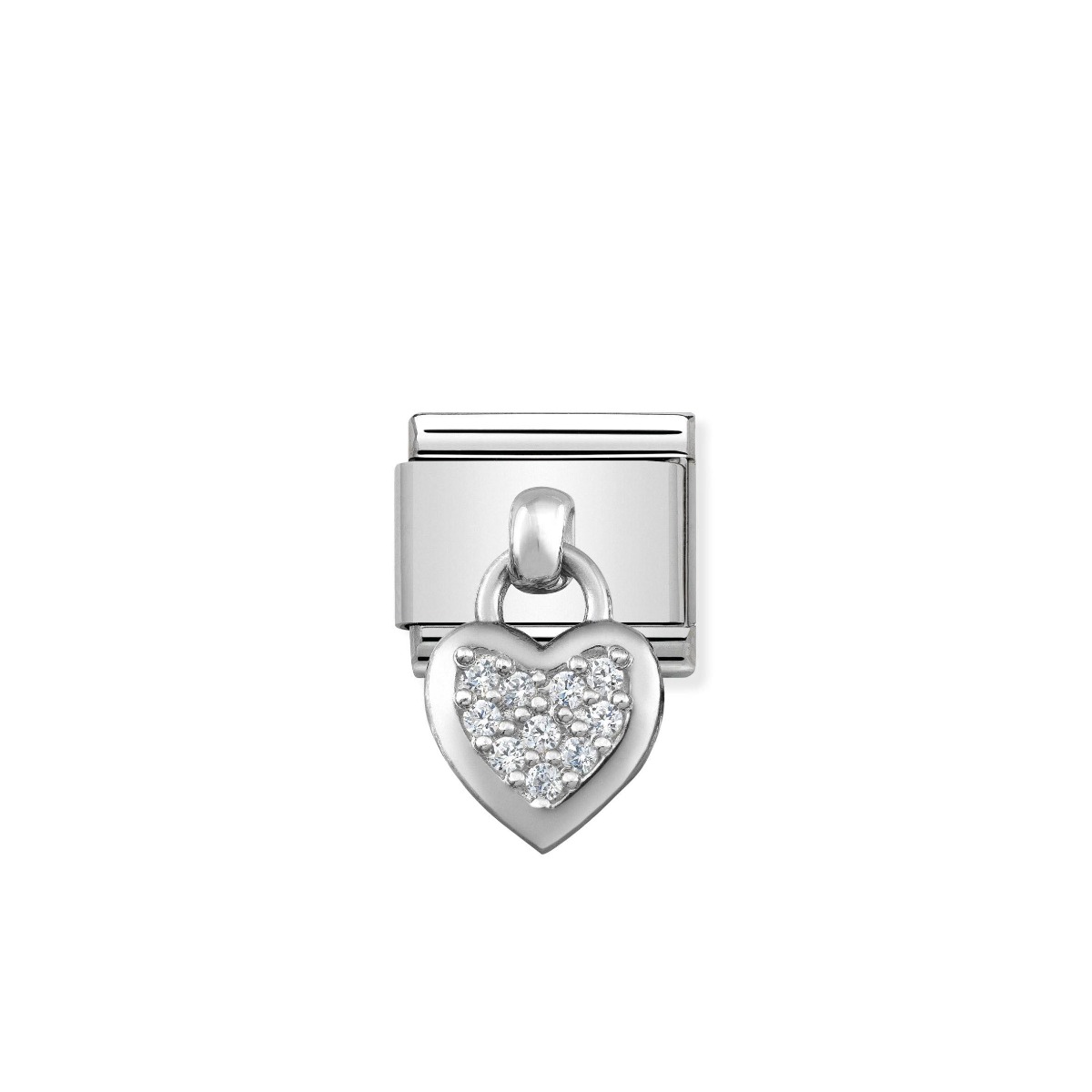 Nomination Classic Cubic Zirconia Heart Charm - 331800/01